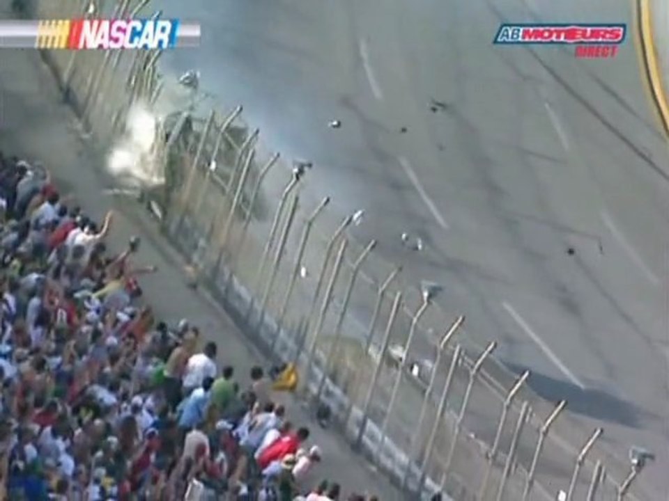 Nascar Sprint Cup Series 2009 Talladega Finish Edwards Massive flips