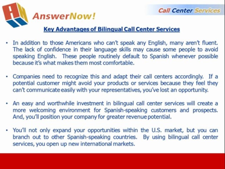 Call Center Services:  Why Companies Need a Bilingual Provider