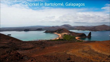 Snorkeling in Bartolomé, Galápagos