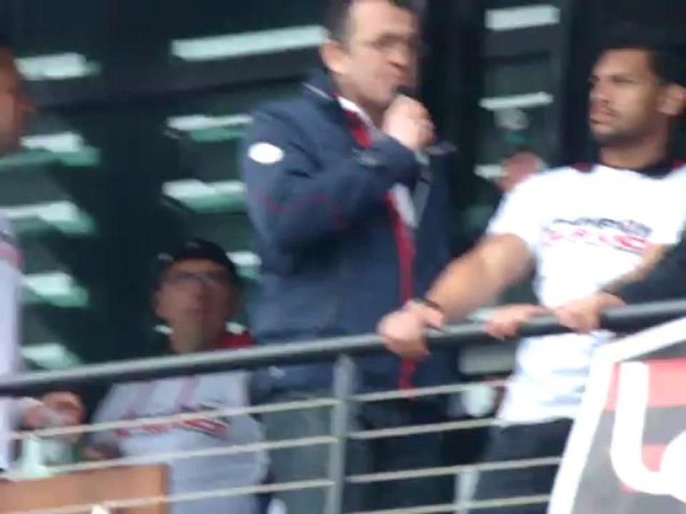 L'USO fête son bouclier avec ses supporters