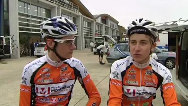 Interview de Kevin Goulot et Fabien Doubet CC ETUPES avant le départ de la 4ème étape du Tour du Jura