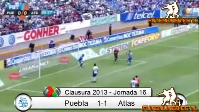 Puebla 1-1 Atlas Jornada 16, Liga MX Clausura 2013