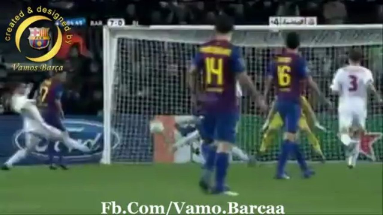 أهداف مباراة برشلونه 7 ليفركوزن1◕7-3-2012