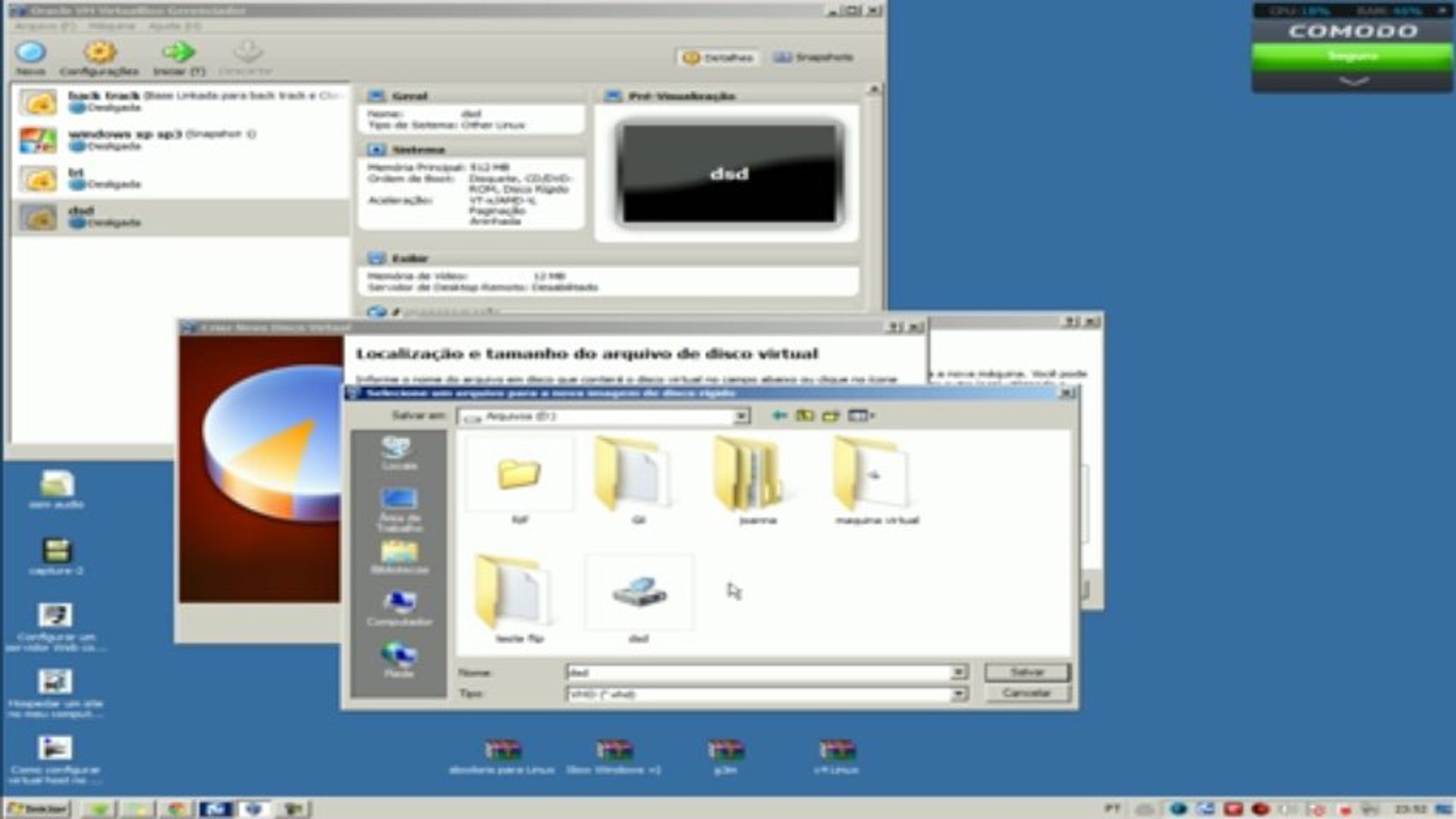 como criar maquina virtual - virtual box - Chuck_Kill