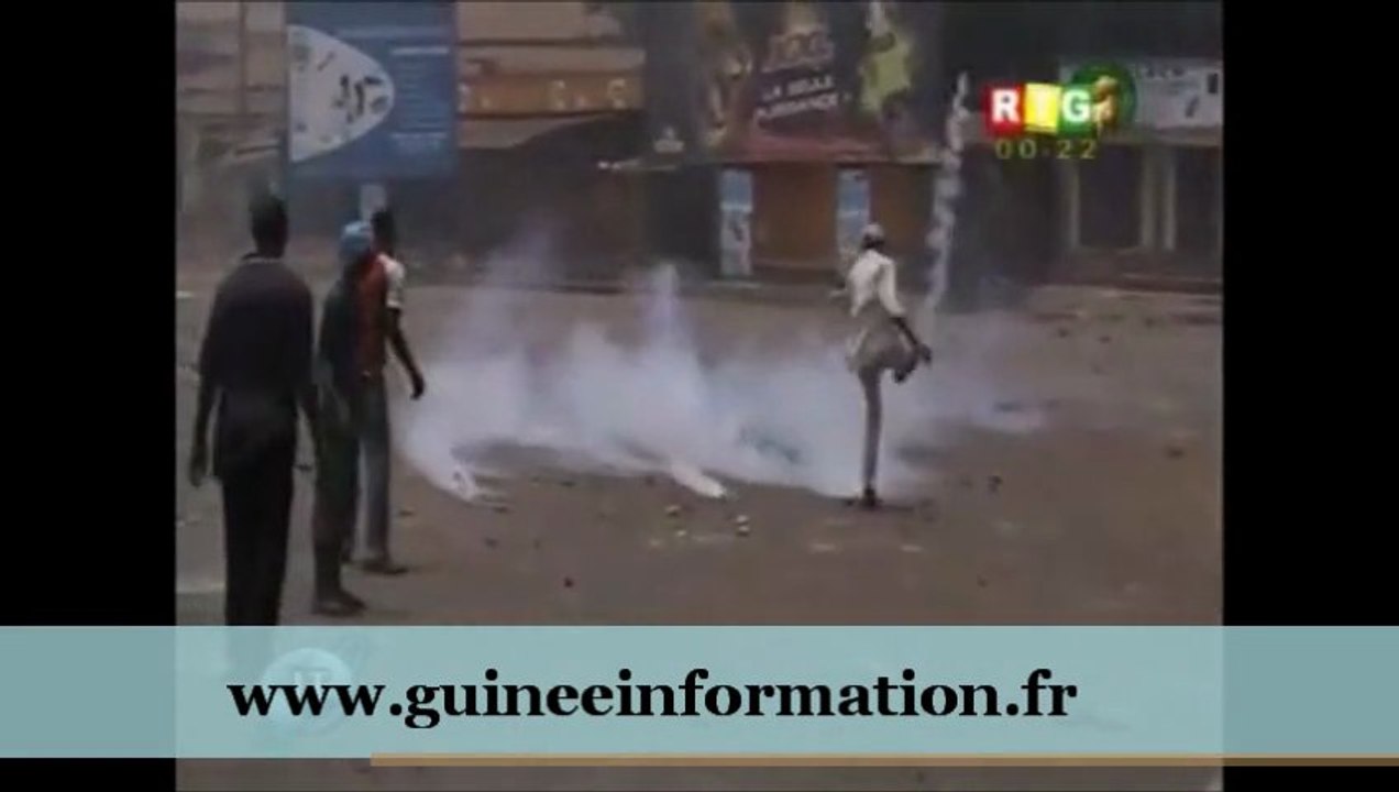 JT RTG DU 28.04.2013 Fana Soumah à propos de la manifestation du 25.04.2013: «malheureusement, en lieu et place d’une marche, un véritable …»