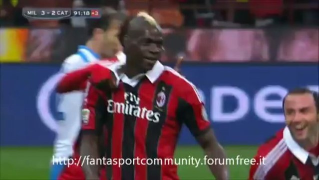 Milan-Catania 4-2 gols & highlights - 34ª giornata Serie A (28/04/2013)