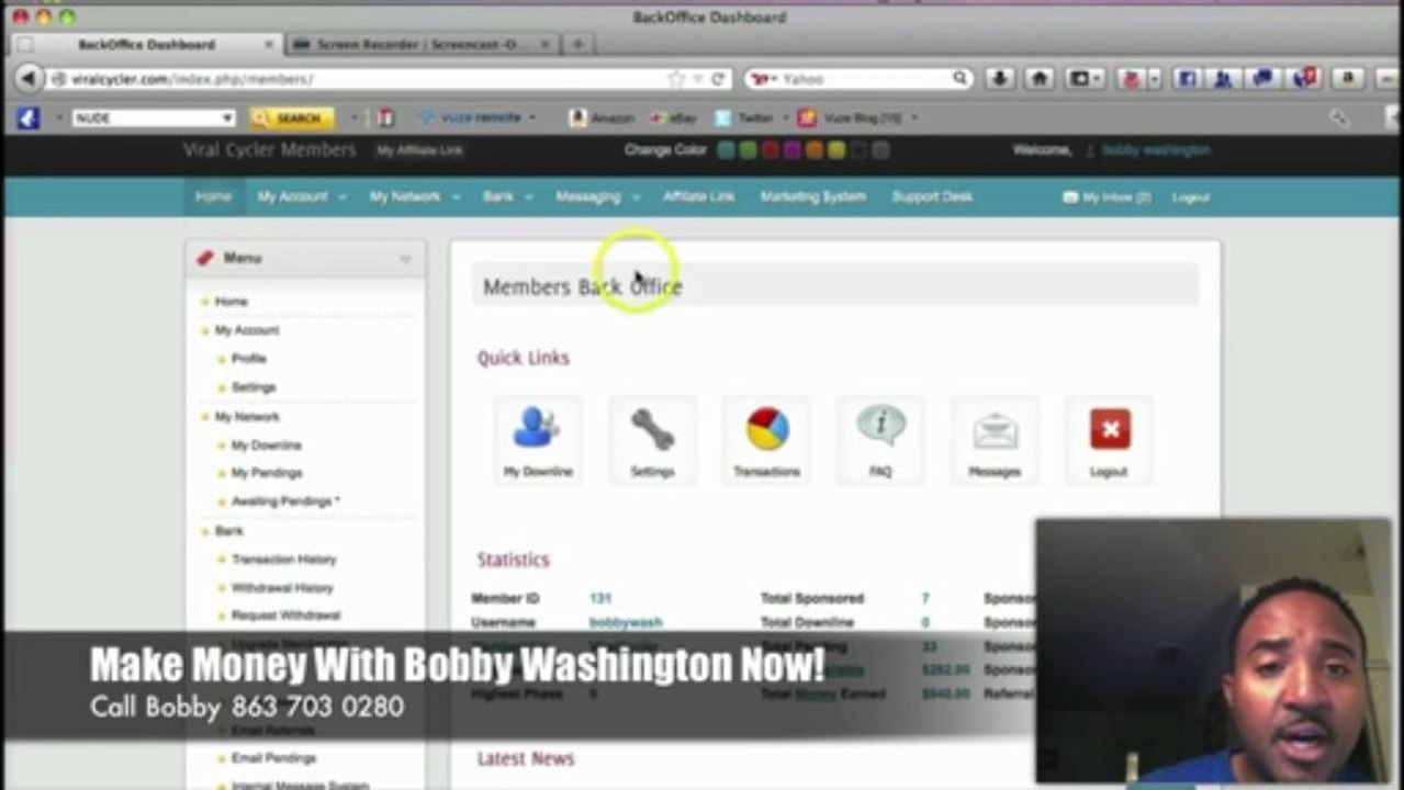 Viral Cycler Review- Day 2 - Bobby Washington Earned In Total $940
