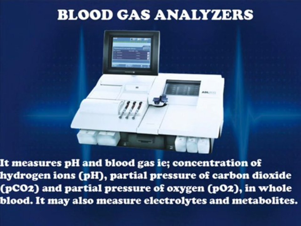 Analyzers used in medical lab