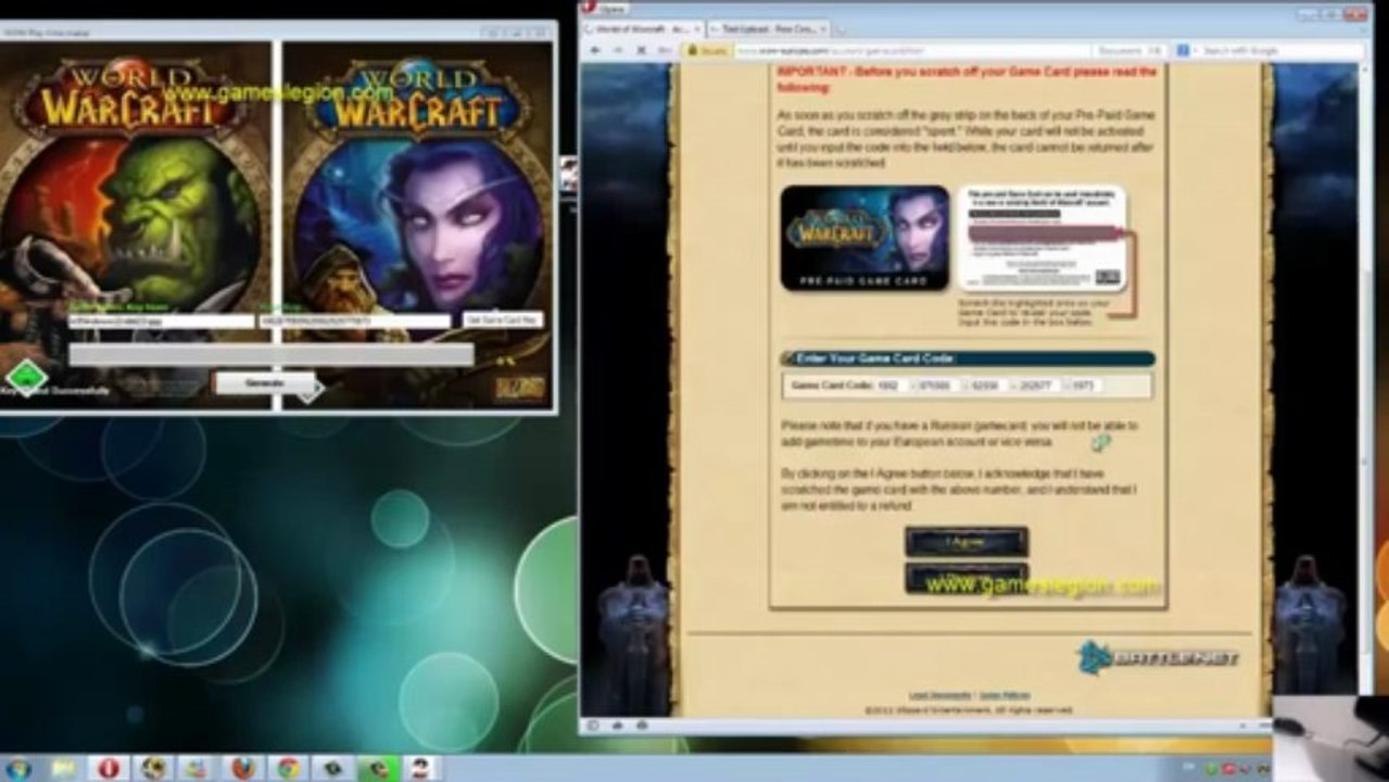 WoW + Mists Of Pandaria Game Card Generator