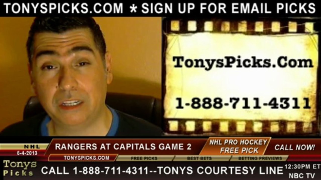 Washington Capitals versus New York Rangers Pick Prediction NHL Playoff Game 2 Lines Odds Preview 5-4-2013