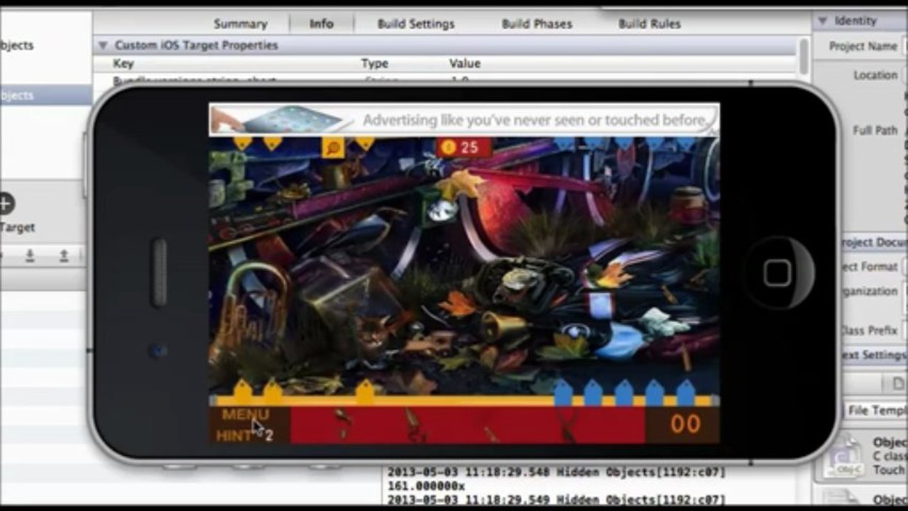 Buy Hidden Objects iPhone Game Source Code from MobileAppsGallery.com