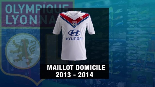 Les 10 derniers maillots domicile de l'Olympique Lyonnais !