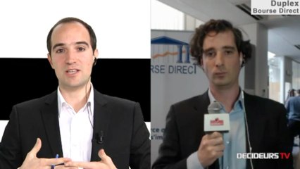 29/04/13 : Les Experts de Bourse Direct dans l'émission "Duplex Bourse" sur Décideurs TV