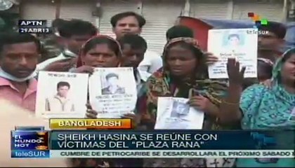 Sheikh Hasina se reúne con víctimas del "Plaza Rana"