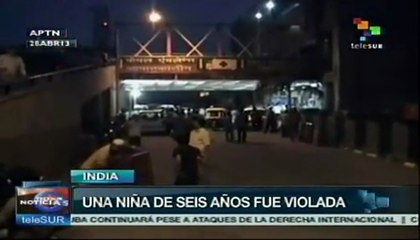 Hallan en India a niña de 6 años violada