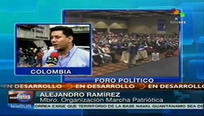 Comenzó foro para la participación política en Colombia