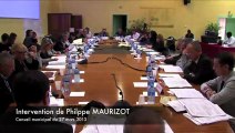 Intervention de Ph. MAURIZOT sur l'Institut Eco-citoyen lors du Conseil municipal de Fos-sur-Mer du 27-3-13