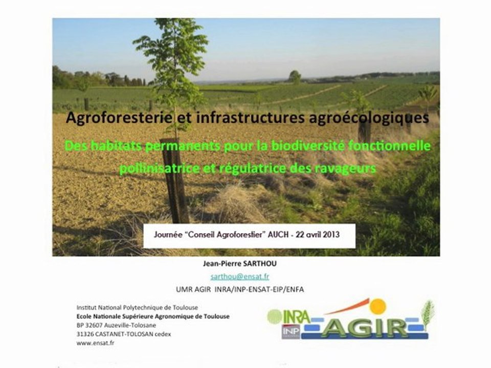 Habitats semi-naturels et lutte biologique - Jean-Pierre Sarthou