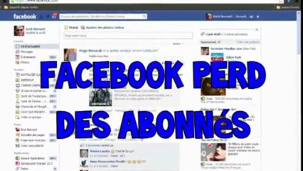 Facebook perd des abonnés
