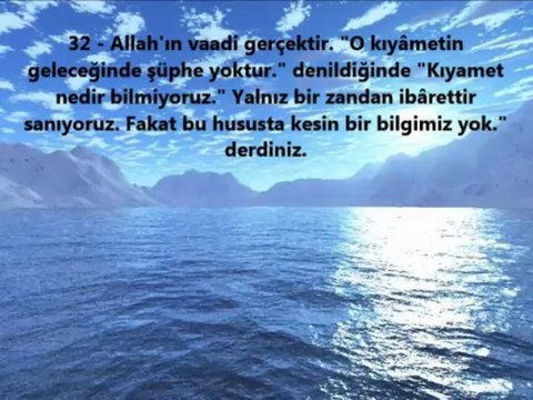 Casiye Suresi 27 ile 37 Arası Ayetler