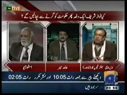 Haroon Rasheed supporting Imran Khan in Capital Talk (December 15, 2010)