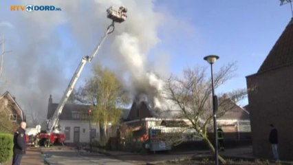 Brand in centrum Winschoten - RTV Noord