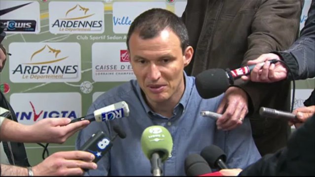 Conférence de presse CS Sedan - AS Monaco FC : Laurent GUYOT (CSSA) - Claudio RANIERI (ASM) - saison 2012/2013