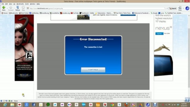 Tetris Friends Online Connection Lost