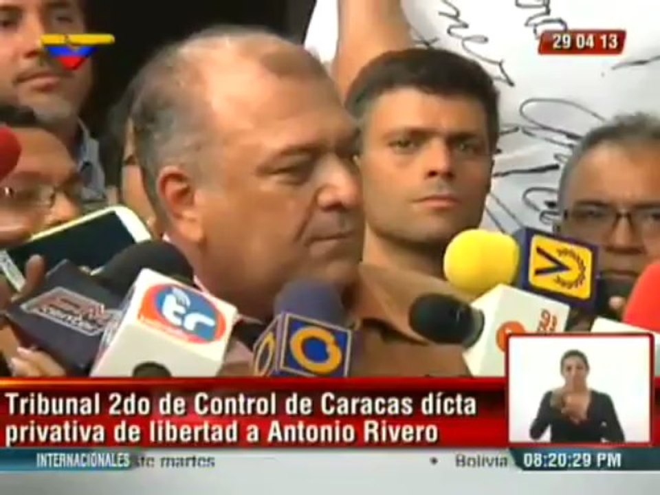 Tribunal dictó medida privativa de libertad contra general retirado Antonio Rivero