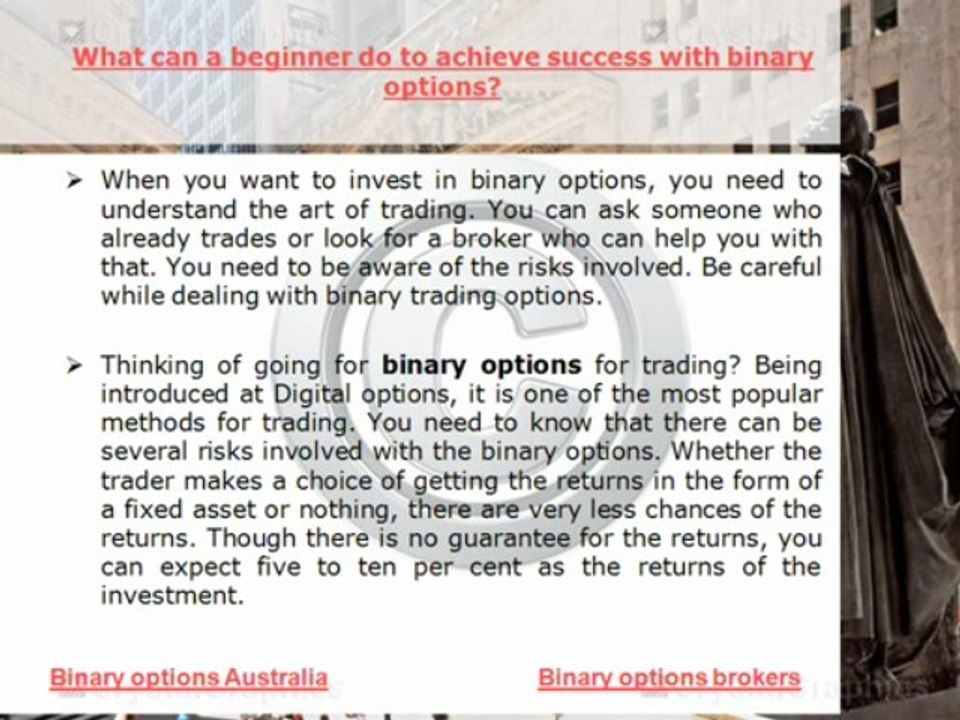 Binary options strategy