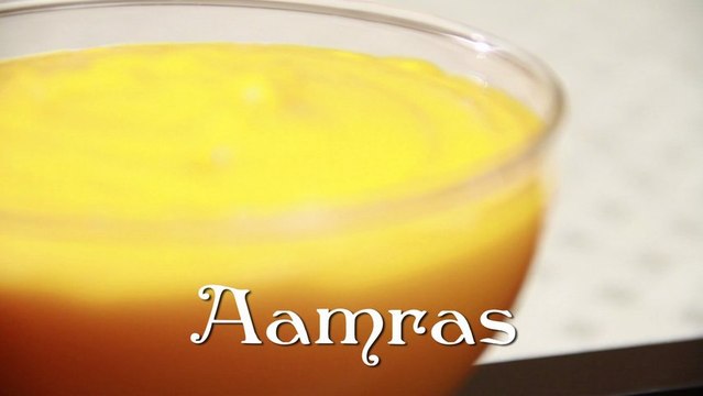 Aamras - Sweet Mango Pulp Recipe - Vegetarian [HD]
