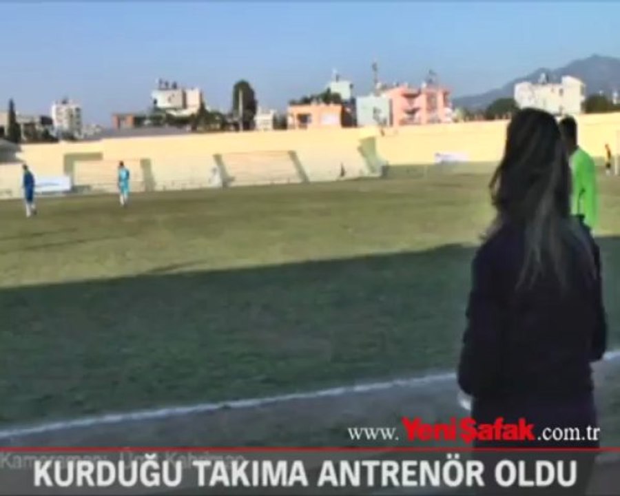 Kadın muhtar, kurduğu takıma antrenör oldu