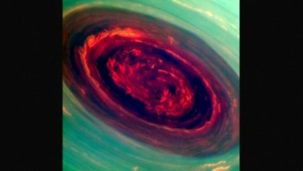 NASA craft gets close views of large Saturn hurricane