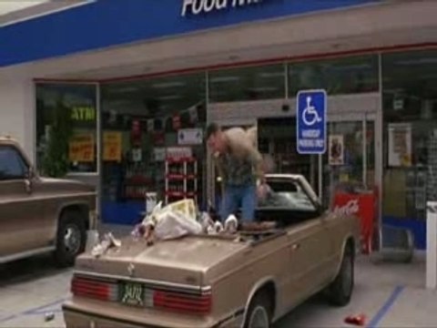 Place de parking pour handicapés.