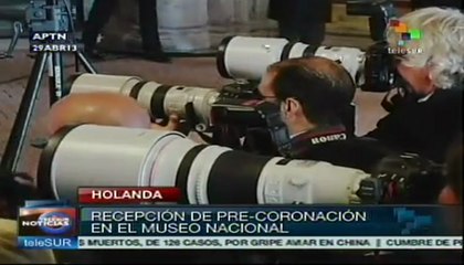 Príncipes de Holanda ofrecen cena previa a coronación