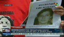Familiares de desaparecidos en Ecuador exigen justicia