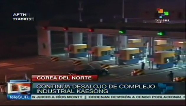 Continúa desalojo de complejo industrial de Kaesong