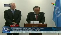 Ban Ki Moon pide a Siria que permita inspección de la ONU