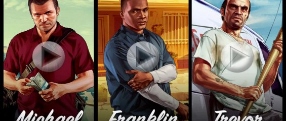 Grand Theft Auto V - Trailer - Michael. Franklin. Trevor.