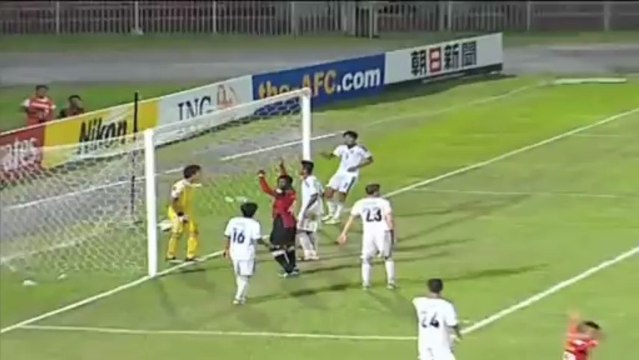 Malaysian player scores from corner