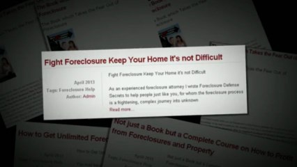 Understanding mortgage foreclosure is easy