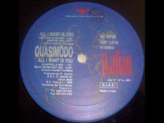 Quasimodo - All I Want Is You (Main Room Edit Mix)