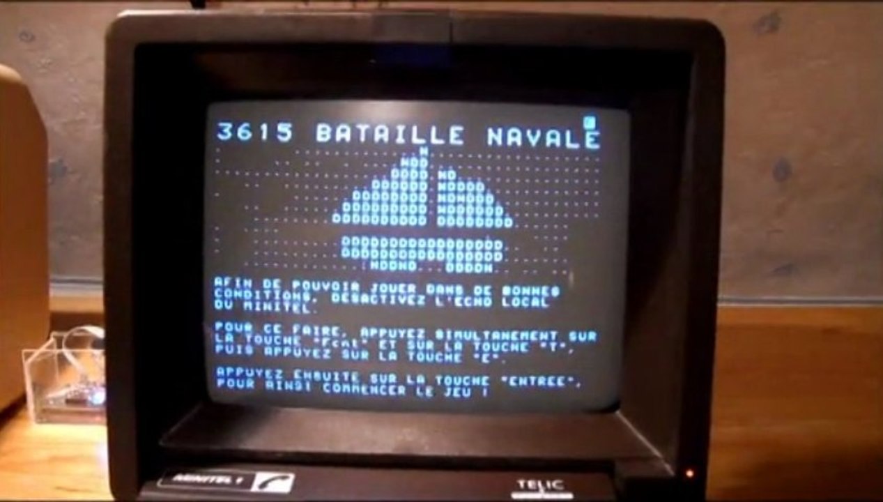 Rétrogaming et MINITEL : Le 3615 BATAILLE NAVALE
