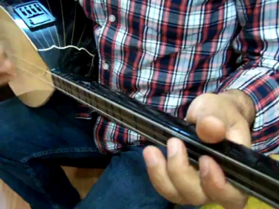 ceviz kısa sap ekolayzerli profesyonel bağlama