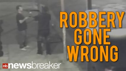 CAUGHT ON CAMERA: Victim Snatches Shotgun From Would-Be Robber