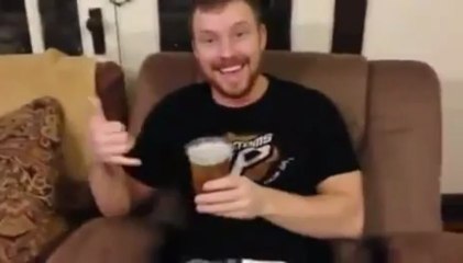 Worlds greatest armchair!! Refills your beer!! - YouTube