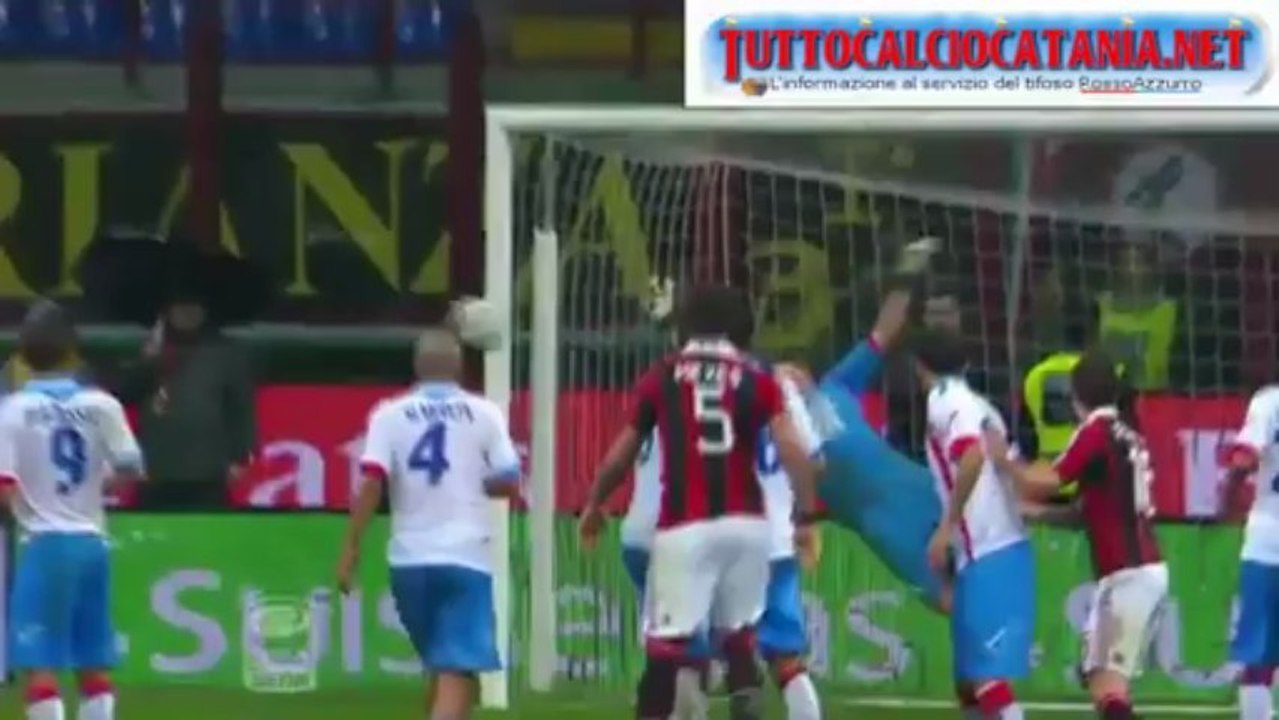 SERIE A 2012/13: Milan-Catania, le più belle parate di Alberto Frison