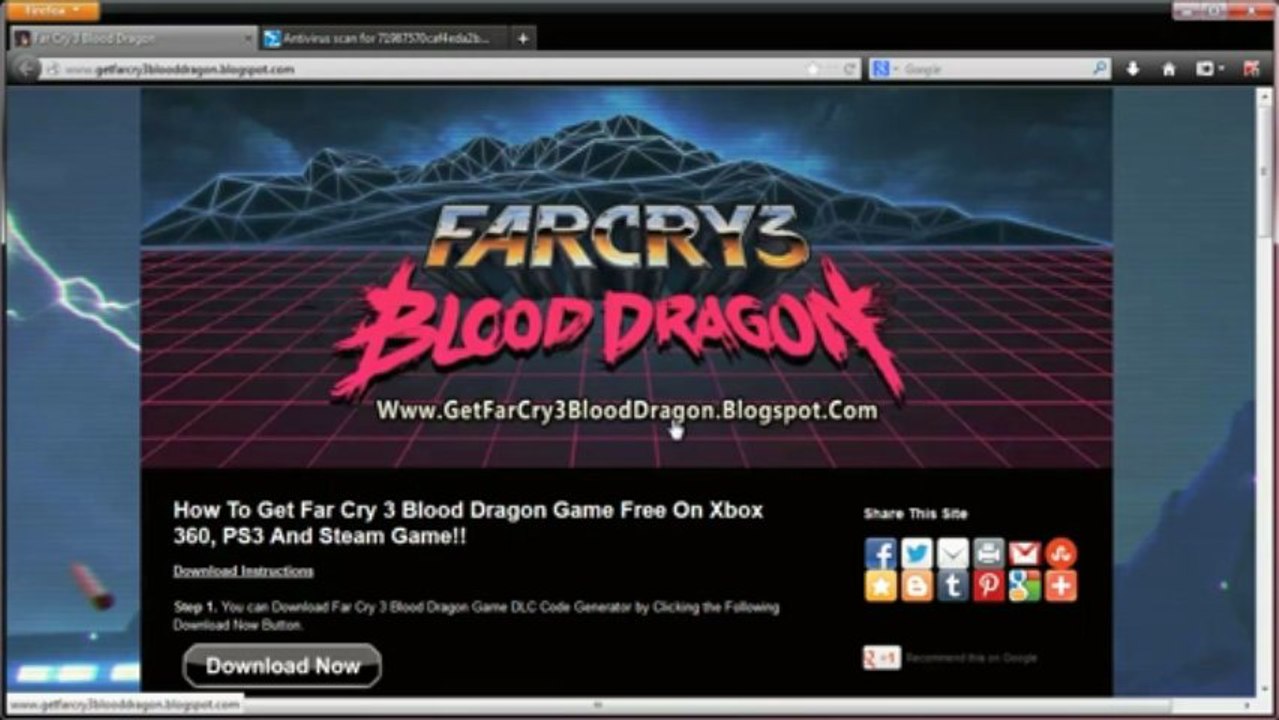 Download Far Cry 3 Blood Dragon Crack + Keygen Free!!