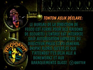 Oddworld l'exode d'Abe 16 (quartiers du général Dripik)