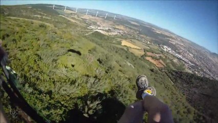 Plouf en parapente à Millau